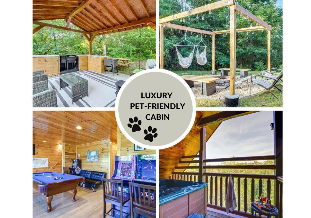 Fabulous Pet-Friendly, Family Cabin With Outdoor Kitchen, Hot Tub, Sauna, Fireplace, Theater Room, Arcade, Pool Table, And Fire Pit Within Minuties Of Dollywood Sevierville Exterior foto